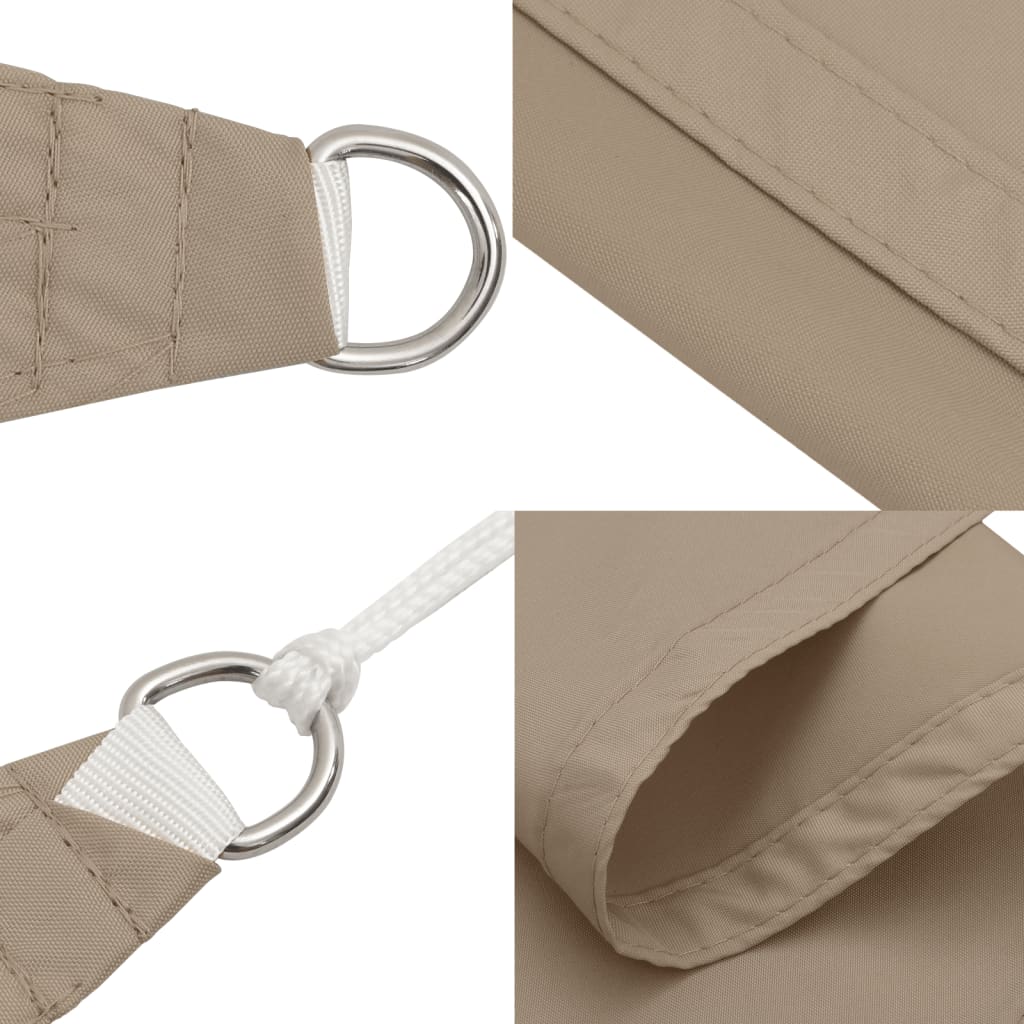 Zonnescherm vierkant 7x7 m oxford stof taupe is nu te koop bij PeponiXL, paradijselijk wonen!
