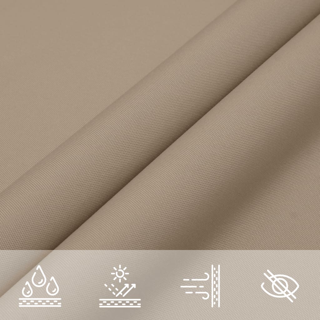 Zonnescherm rechthoekig 2x2,5 m oxford stof taupe is nu te koop bij PeponiXL, paradijselijk wonen!