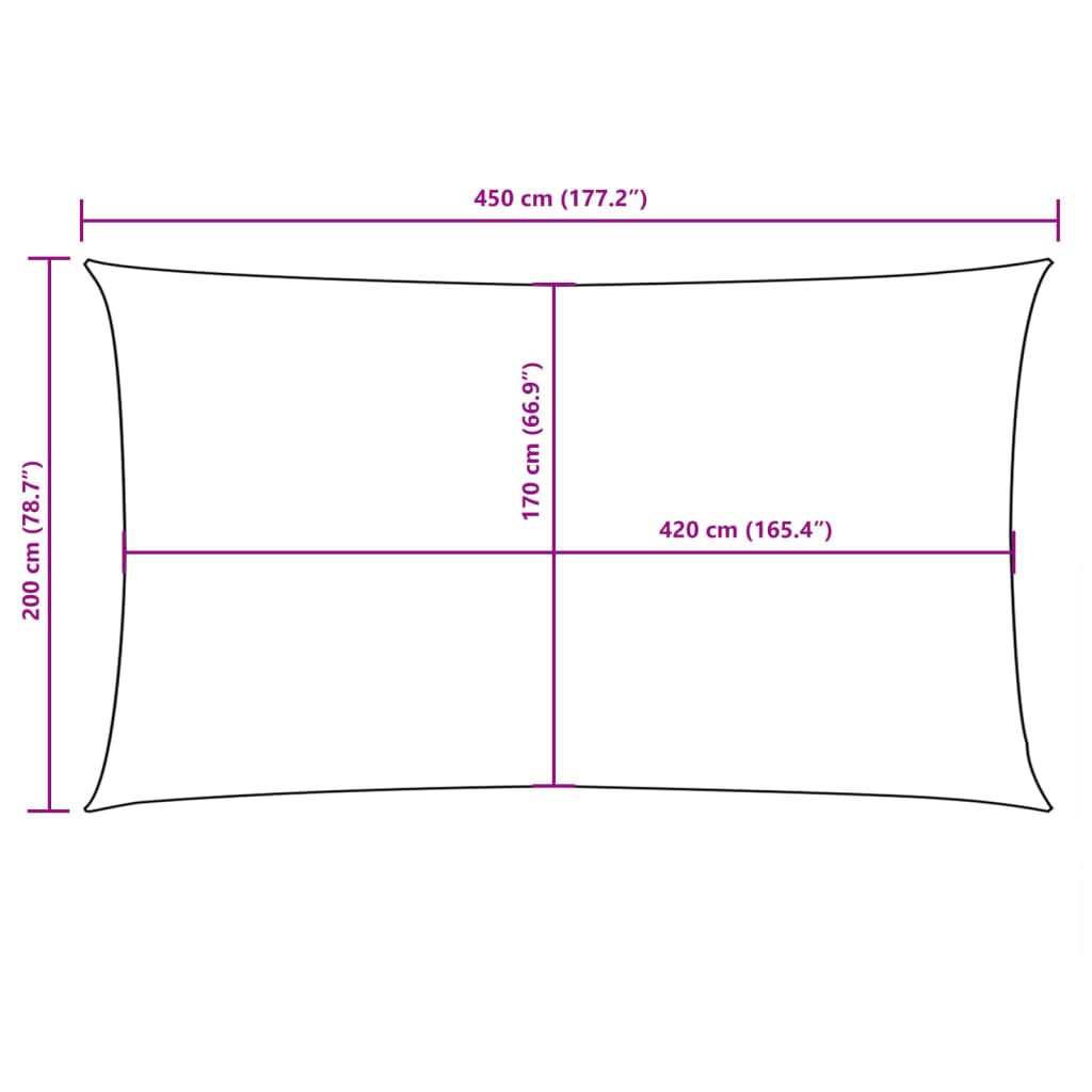 Zonnescherm rechthoekig 2x4,5 m oxford stof donkergroen is nu te koop bij PeponiXL, paradijselijk wonen!