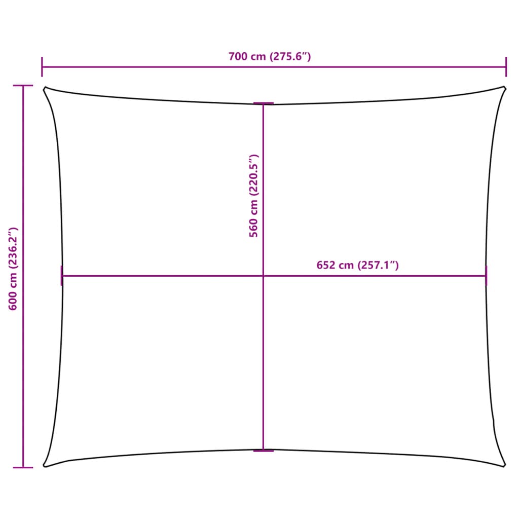 Zonnescherm rechthoekig 6x7 m oxford stof donkergroen is nu te koop bij PeponiXL, paradijselijk wonen!