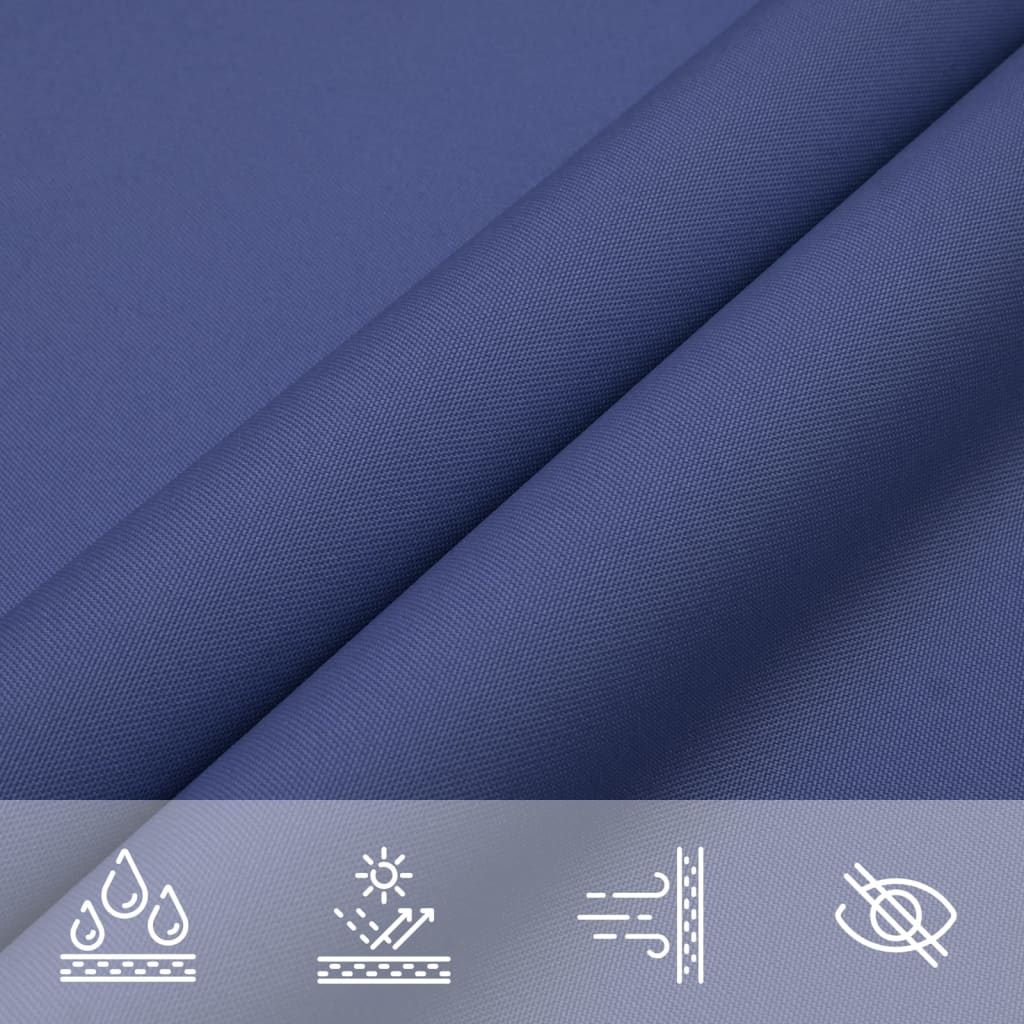 Zonnescherm driehoekig 3,6x3,6x3,6 m oxford stof blauw is nu te koop bij PeponiXL, paradijselijk wonen!