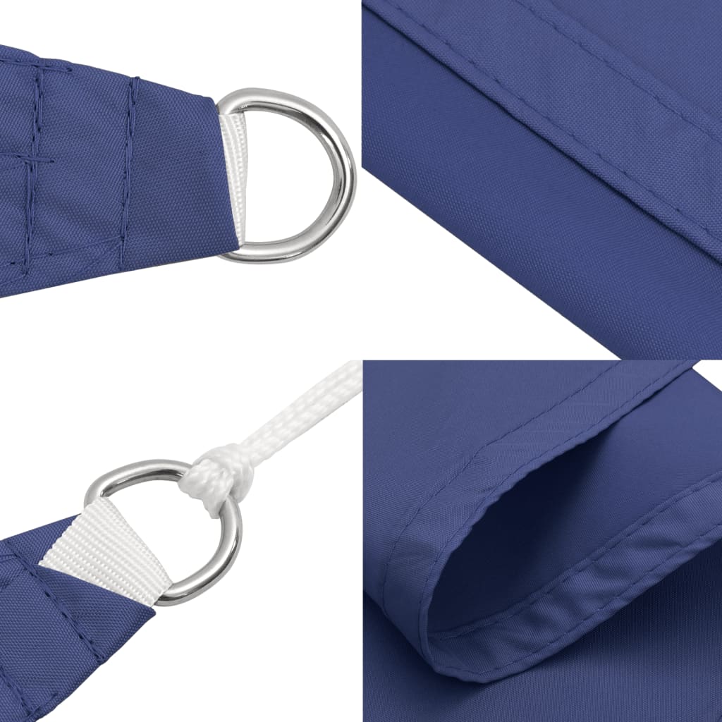 Zonnescherm driehoekig 5x5x6 m oxford stof blauw is nu te koop bij PeponiXL, paradijselijk wonen!