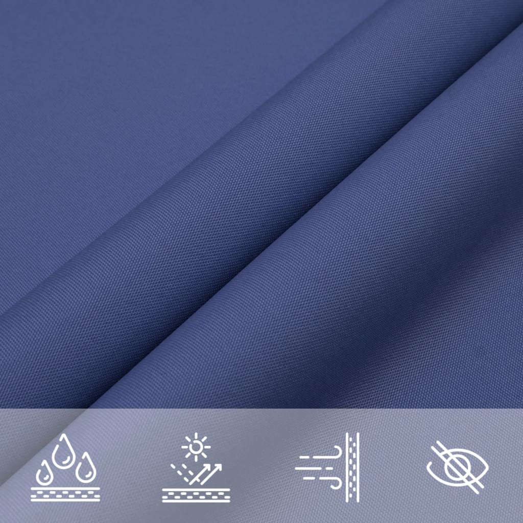 Zonnescherm driehoekig 5x5x6 m oxford stof blauw is nu te koop bij PeponiXL, paradijselijk wonen!