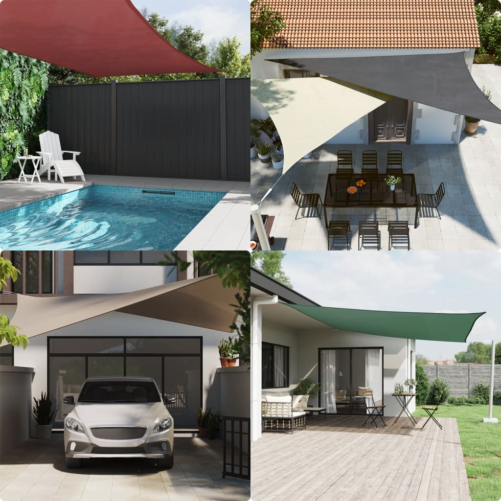Zonnescherm rechthoekig 3x4 m oxford stof geel is nu te koop bij PeponiXL, paradijselijk wonen!