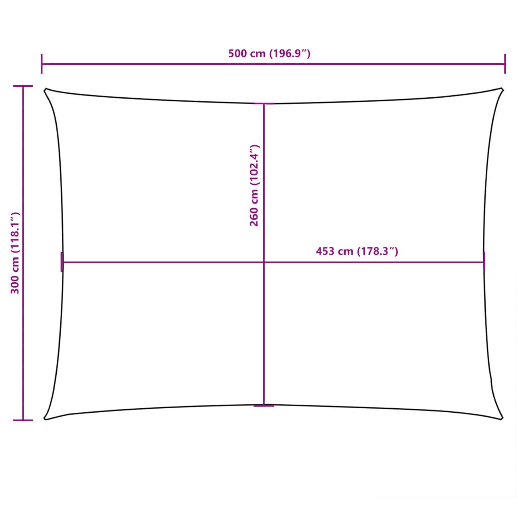 Zonnescherm rechthoekig 3x5 m oxford stof geel is nu te koop bij PeponiXL, paradijselijk wonen!