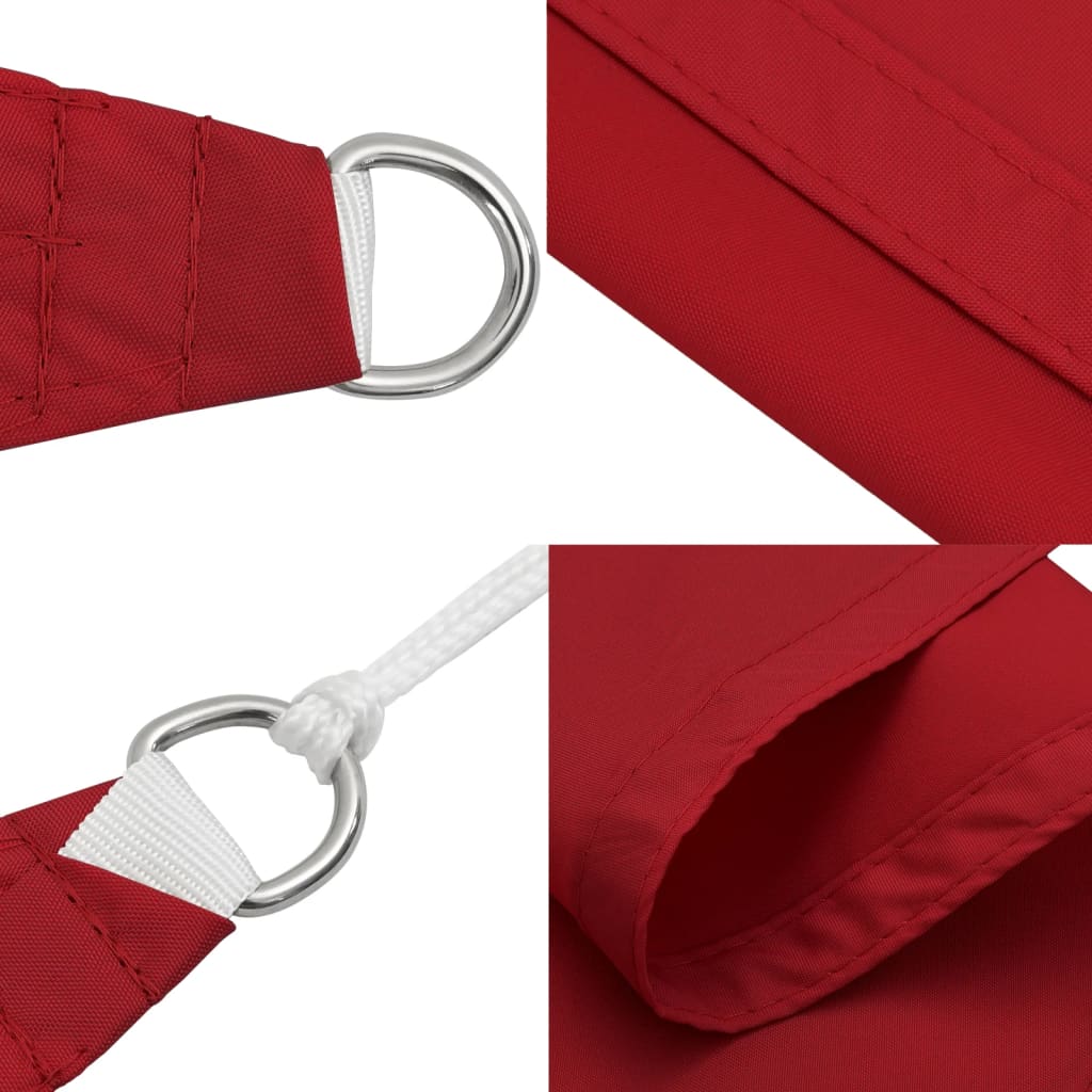 Zonnescherm vierkant 2,5x2,5 m oxford stof rood is nu te koop bij PeponiXL, paradijselijk wonen!