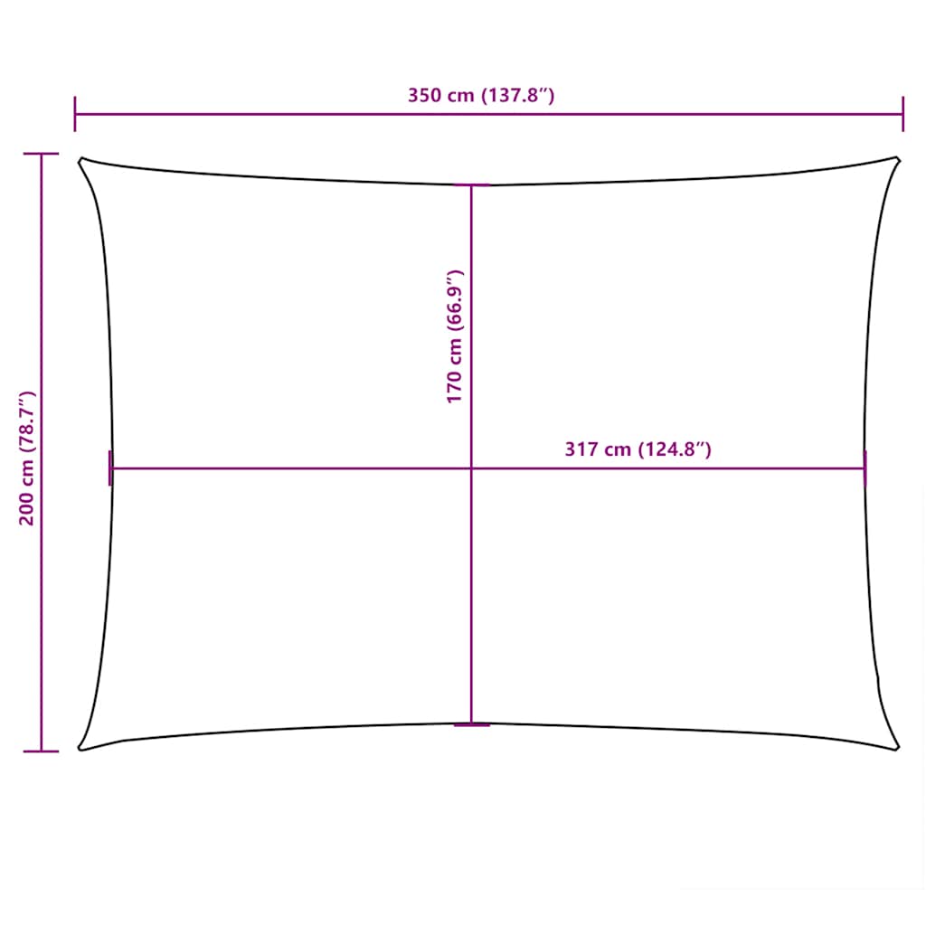 Zonnescherm rechthoekig 2x3,5 m oxford stof oranje is nu te koop bij PeponiXL, paradijselijk wonen!