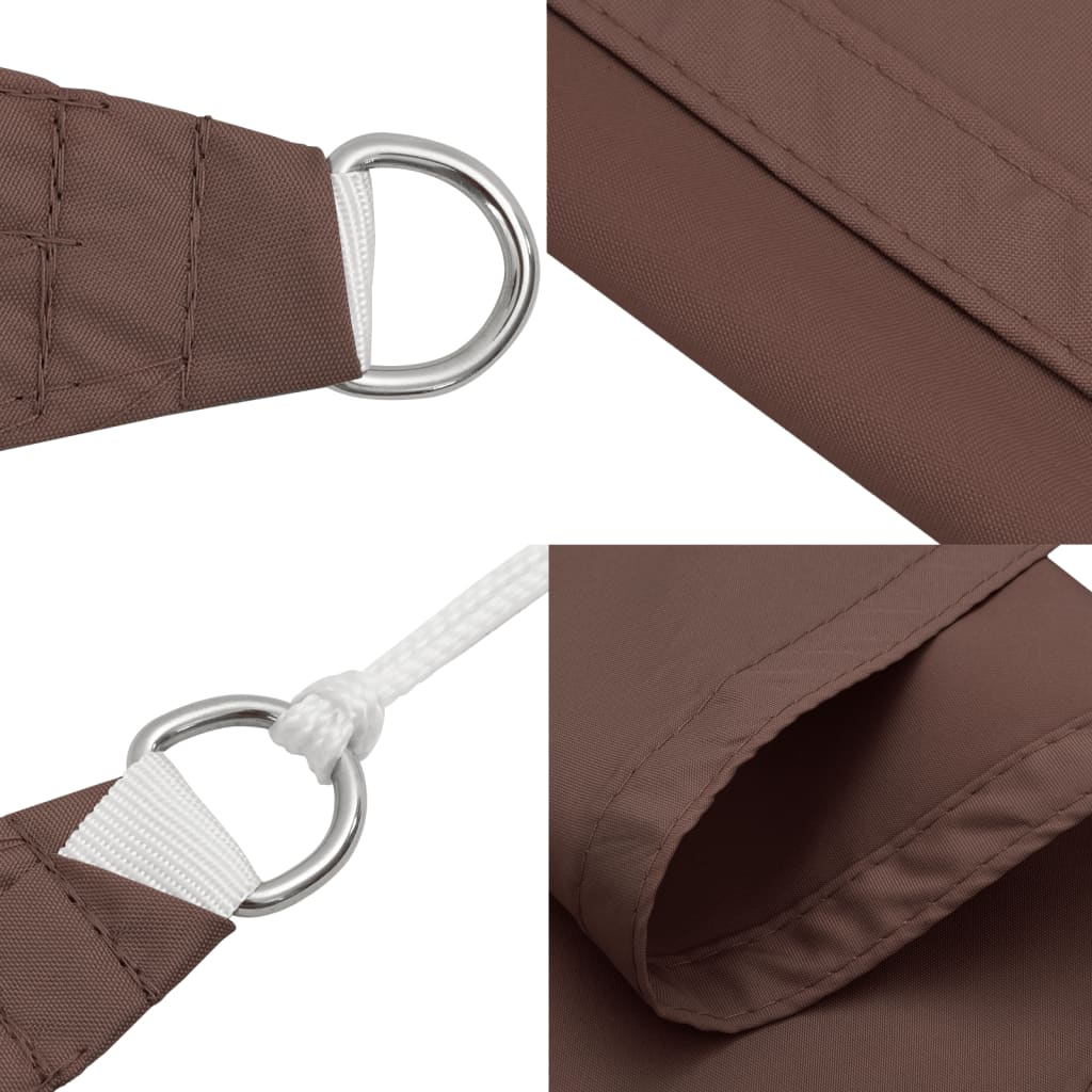 Zonnescherm rechthoekig 3x5 m oxford stof bruin is nu te koop bij PeponiXL, paradijselijk wonen!