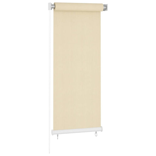 Rolgordijn voor buiten 65(B)x140(H) cm HDPE crèmekleurig is nu te koop bij PeponiXL, paradijselijk wonen!