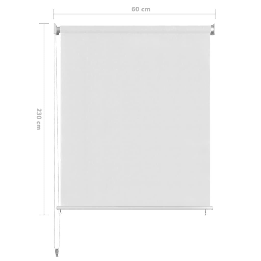 Rolgordijn voor buiten 65(B)x230(H) cm HDPE wit is nu te koop bij PeponiXL, paradijselijk wonen!
