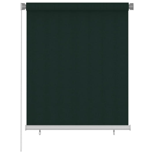 Rolgordijn voor buiten 125(B)x140(H) cm HDPE donkergroen is nu te koop bij PeponiXL, paradijselijk wonen!