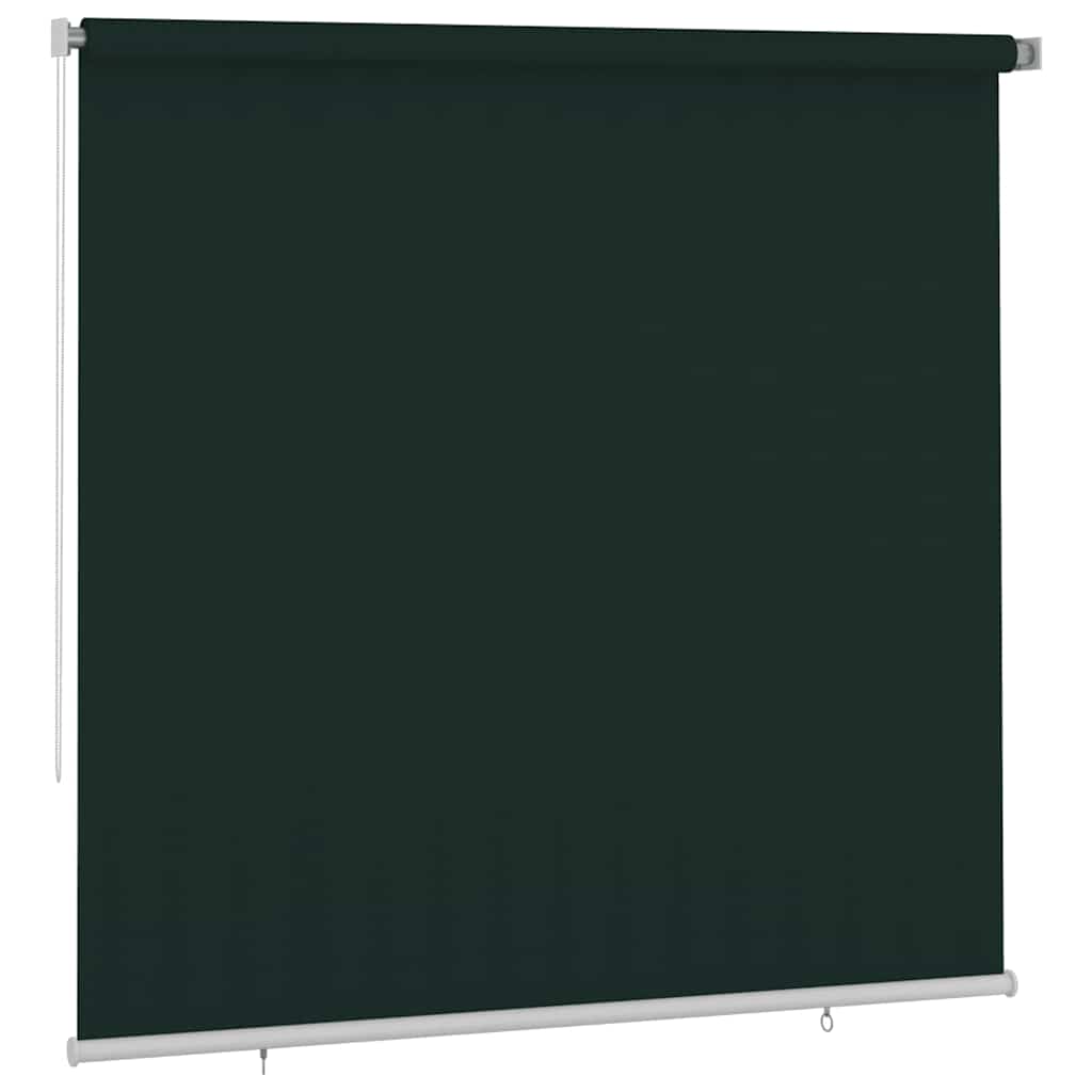Rolgordijn voor buiten 245(B)x230(H) cm HDPE donkergroen is nu te koop bij PeponiXL, paradijselijk wonen!