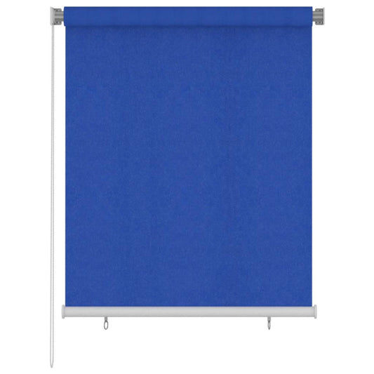 Rolgordijn voor buiten 125(B)x140(H) cm HDPE blauw is nu te koop bij PeponiXL, paradijselijk wonen!
