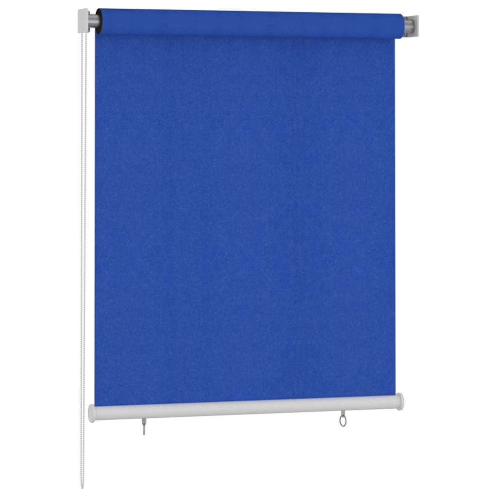 Rolgordijn voor buiten 125(B)x140(H) cm HDPE blauw is nu te koop bij PeponiXL, paradijselijk wonen!