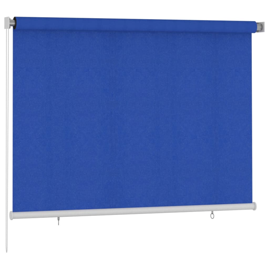 Rolgordijn voor buiten 205(B)x140(H) cm HDPE blauw is nu te koop bij PeponiXL, paradijselijk wonen!