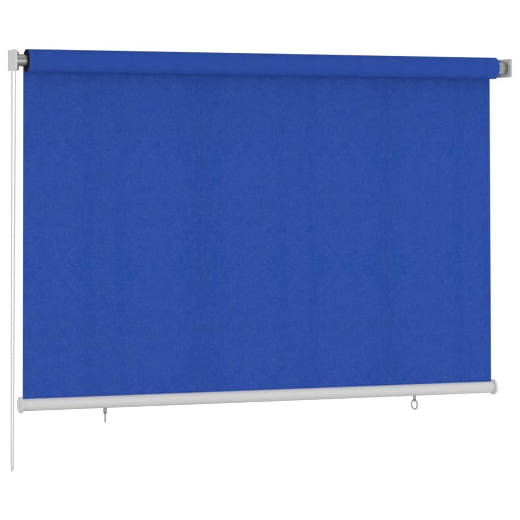 Rolgordijn voor buiten 225(B)x140(H) cm HDPE blauw is nu te koop bij PeponiXL, paradijselijk wonen!