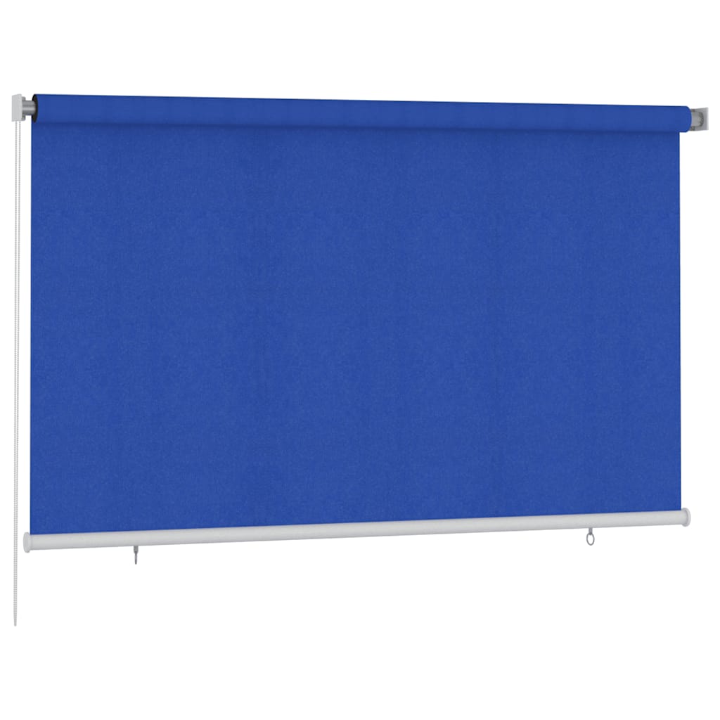 Rolgordijn voor buiten 245(B)x140(H) cm HDPE blauw is nu te koop bij PeponiXL, paradijselijk wonen!