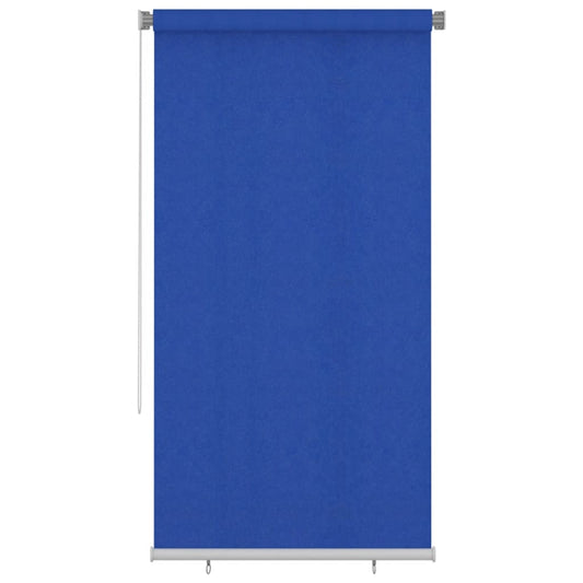 Rolgordijn voor buiten 125(B)x230(H) cm HDPE blauw is nu te koop bij PeponiXL, paradijselijk wonen!