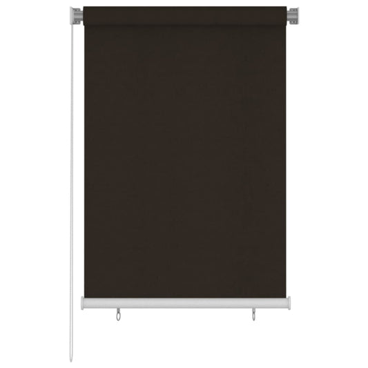 Rolgordijn voor buiten 105(B)x140(H) cm HDPE bruin is nu te koop bij PeponiXL, paradijselijk wonen!