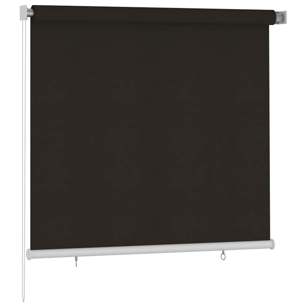 Rolgordijn voor buiten 165(B)x140(H) cm HDPE bruin is nu te koop bij PeponiXL, paradijselijk wonen!