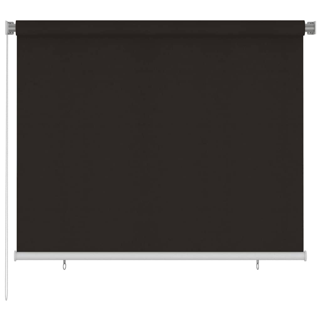 Rolgordijn voor buiten 185(B)x140(H) cm HDPE bruin is nu te koop bij PeponiXL, paradijselijk wonen!
