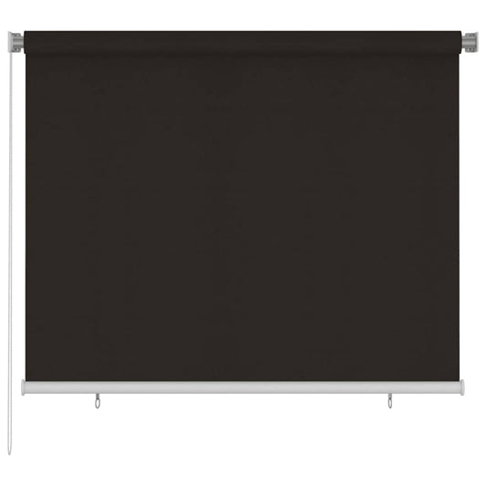 Rolgordijn voor buiten 185(B)x140(H) cm HDPE bruin is nu te koop bij PeponiXL, paradijselijk wonen!
