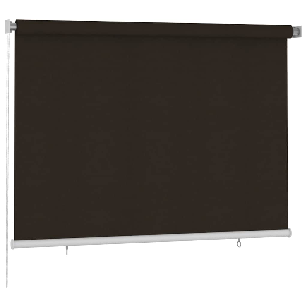 Rolgordijn voor buiten 205(B)x140(H) cm HDPE bruin is nu te koop bij PeponiXL, paradijselijk wonen!