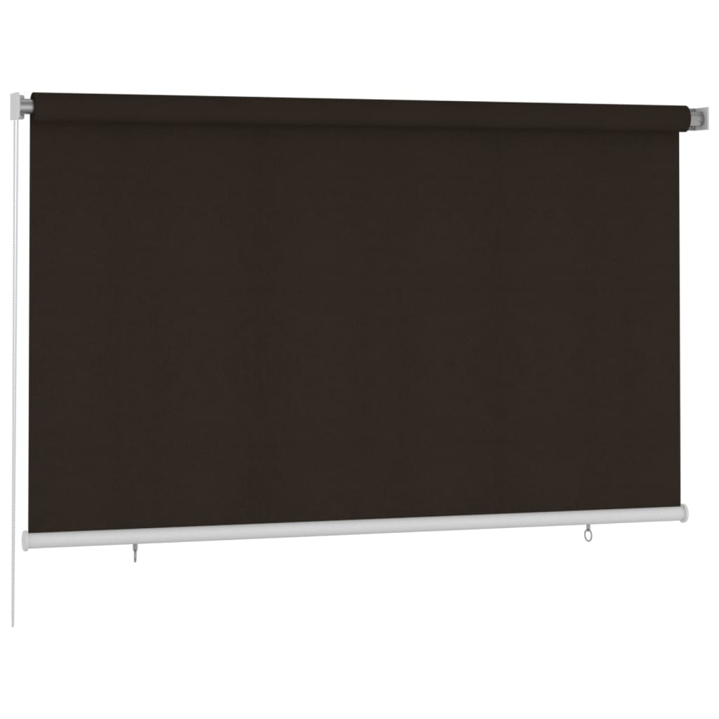 Rolgordijn voor buiten 245(B)x140(H) cm HDPE bruin is nu te koop bij PeponiXL, paradijselijk wonen!