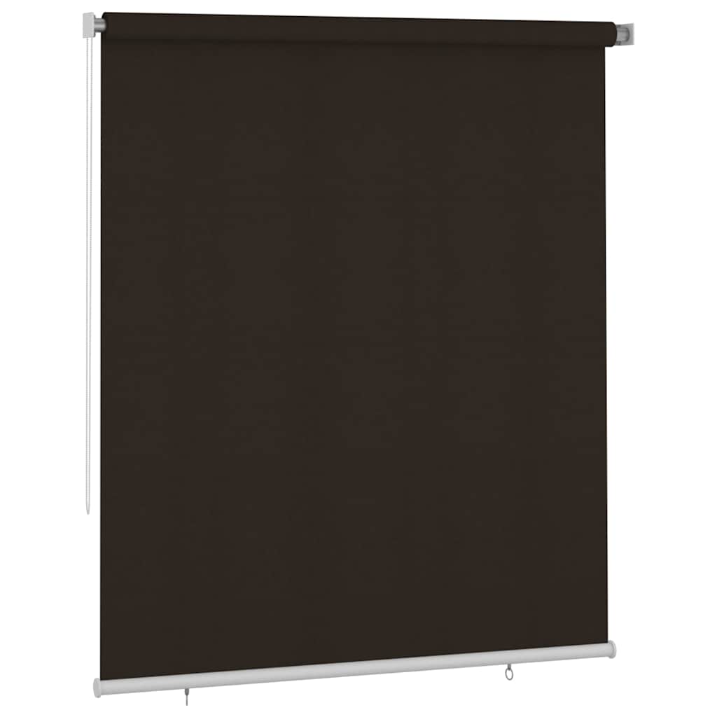 Rolgordijn voor buiten 205(B)x230(H) cm HDPE bruin is nu te koop bij PeponiXL, paradijselijk wonen!