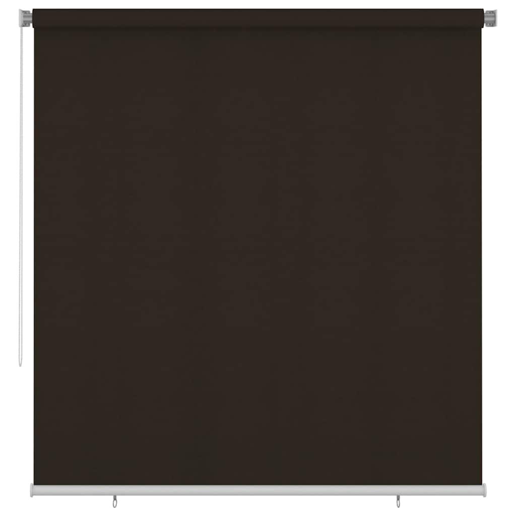Rolgordijn voor buiten 225(B)x230(H) cm HDPE bruin is nu te koop bij PeponiXL, paradijselijk wonen!