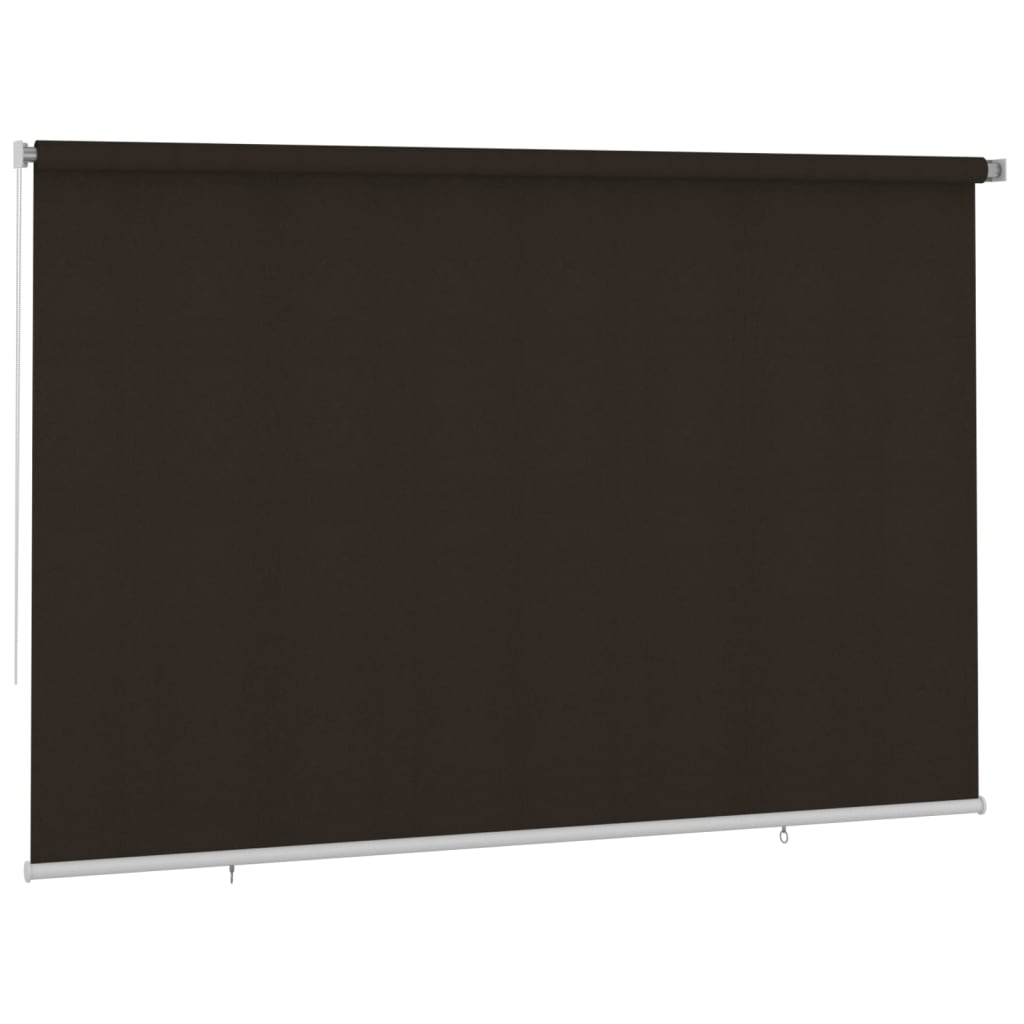 Rolgordijn voor buiten 355(B)x230(H) cm HDPE bruin is nu te koop bij PeponiXL, paradijselijk wonen!