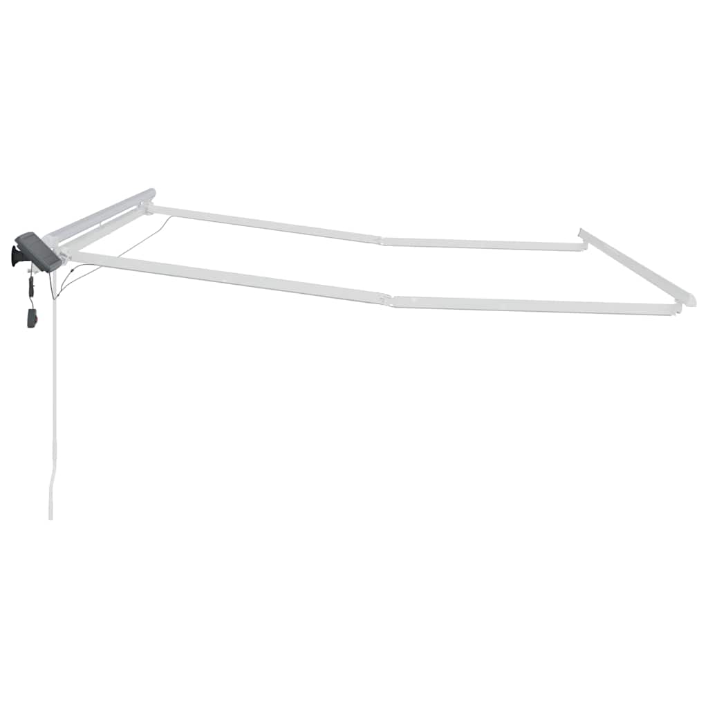 Zijde Frame met LED-striplichten Wit 300 x 250 cm Aluminium is nu te koop bij PeponiXL, paradijselijk wonen!
