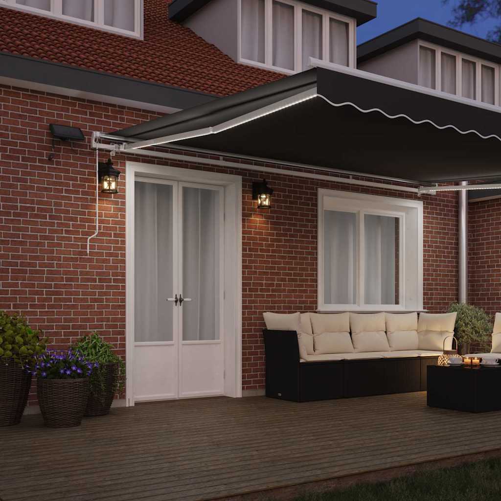 Zijde Frame met LED-striplichten Wit 500 × 300 cm Aluminium is nu te koop bij PeponiXL, paradijselijk wonen!