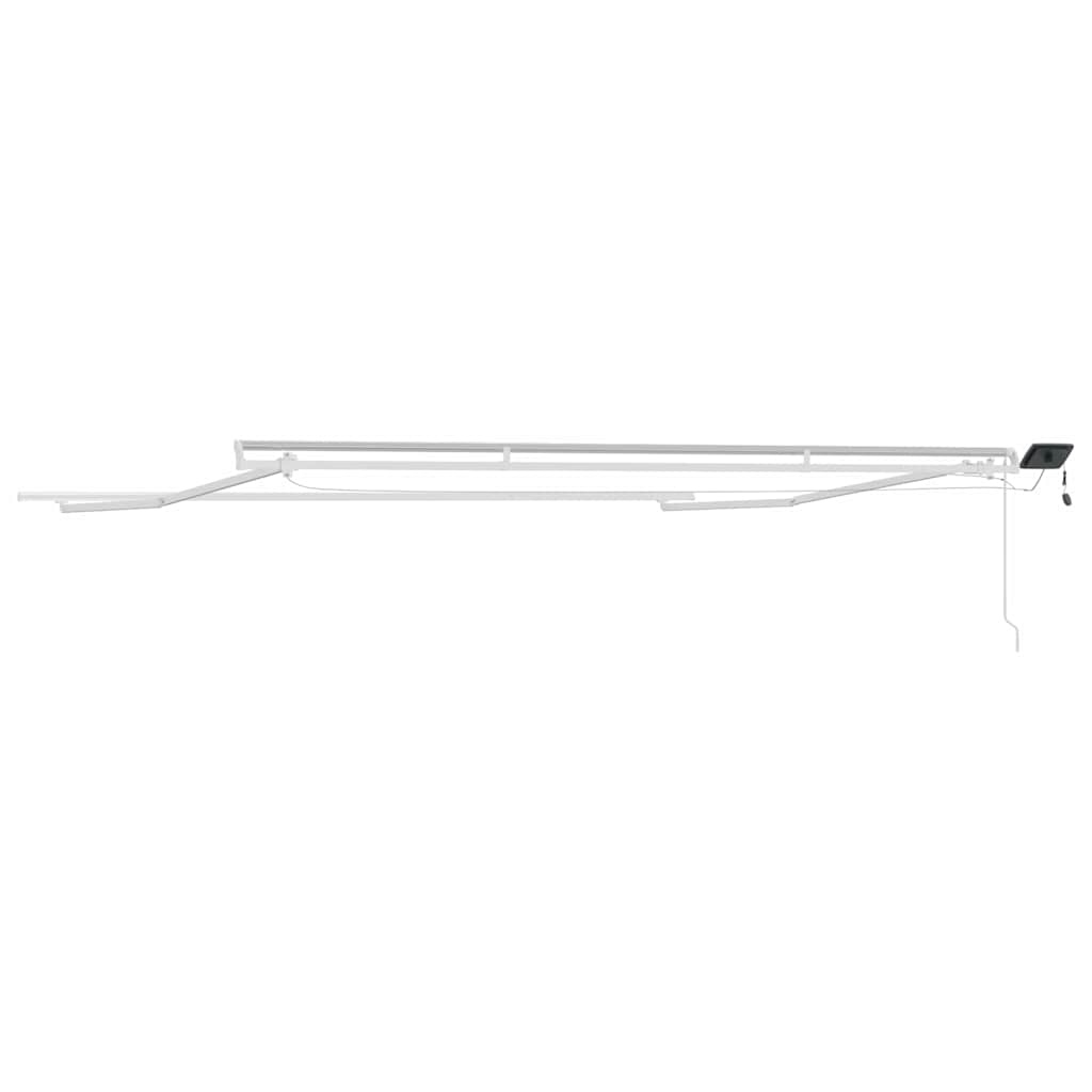 Zijde Frame met LED-striplichten Wit 500 × 300 cm Aluminium is nu te koop bij PeponiXL, paradijselijk wonen!