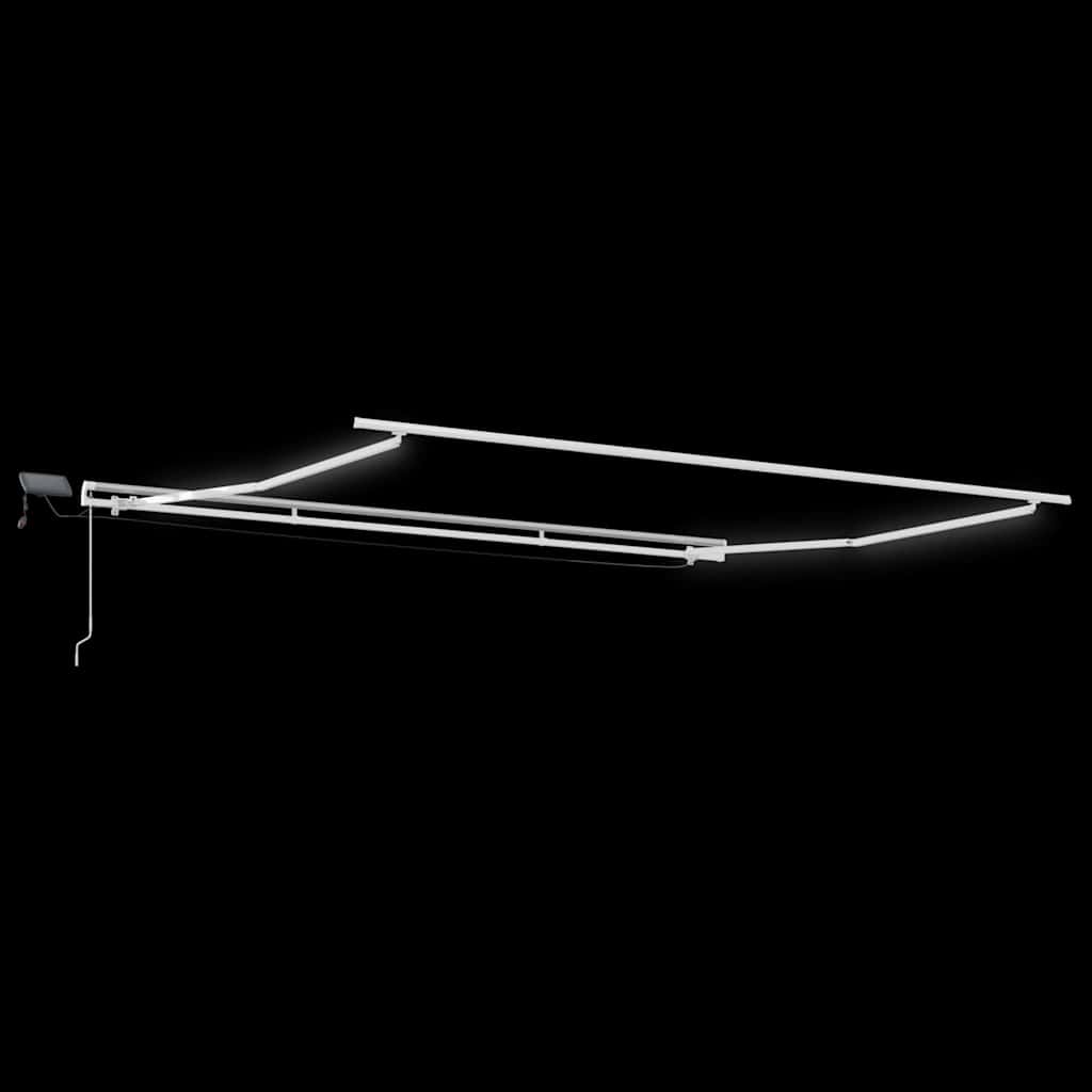 Zijde Frame met LED-striplichten Wit 500 × 350 cm Aluminium is nu te koop bij PeponiXL, paradijselijk wonen!