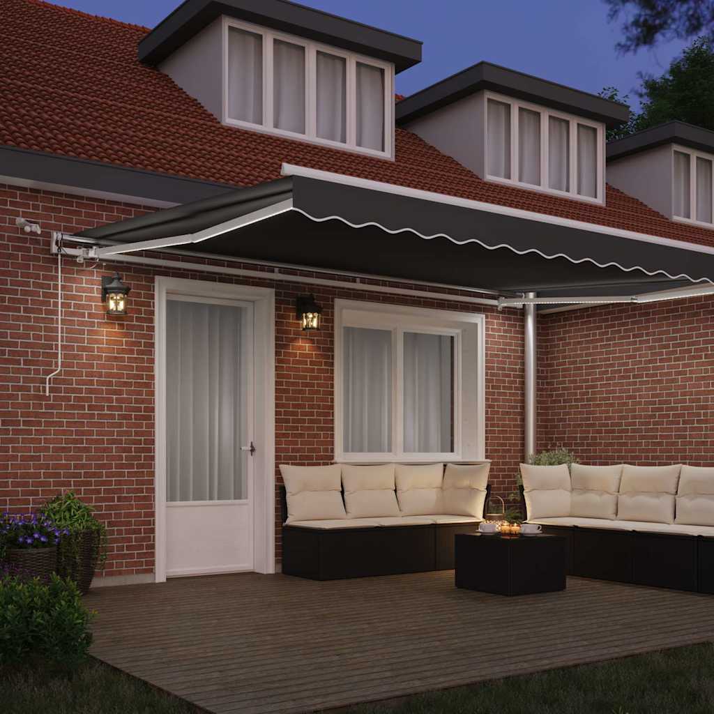 Zijde Frame met LED-striplichten Wit 500 × 300 cm Aluminium is nu te koop bij PeponiXL, paradijselijk wonen!