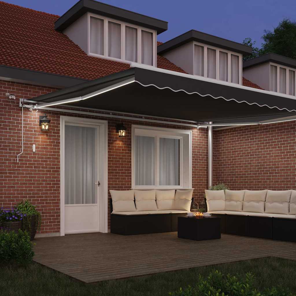 Zijde Frame met LED-striplichten Wit 450 × 350 cm Aluminium is nu te koop bij PeponiXL, paradijselijk wonen!