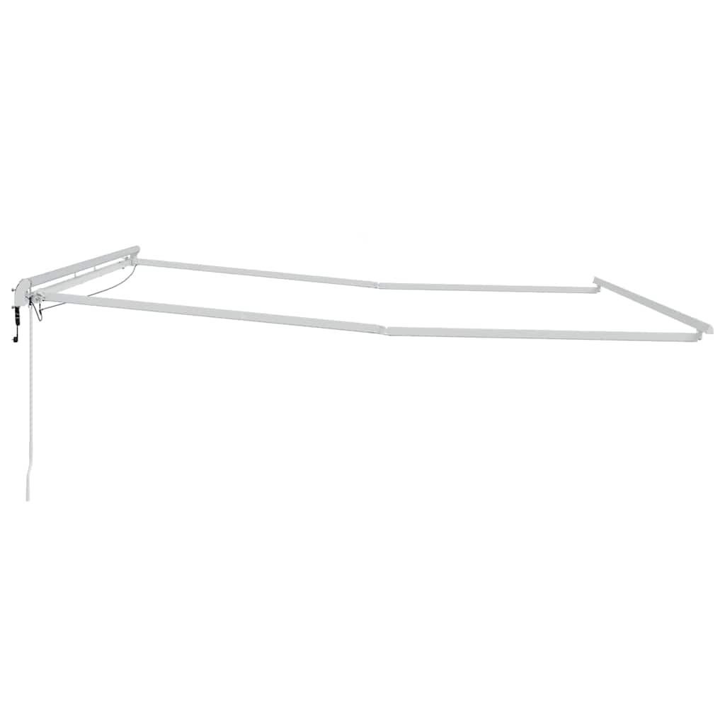 Zijde Frame met LED-striplichten Wit 450 × 350 cm Aluminium is nu te koop bij PeponiXL, paradijselijk wonen!
