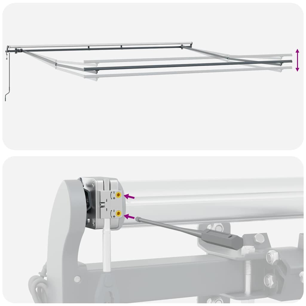 Zijde Frame Antraciet 450 × 350 cm Aluminium