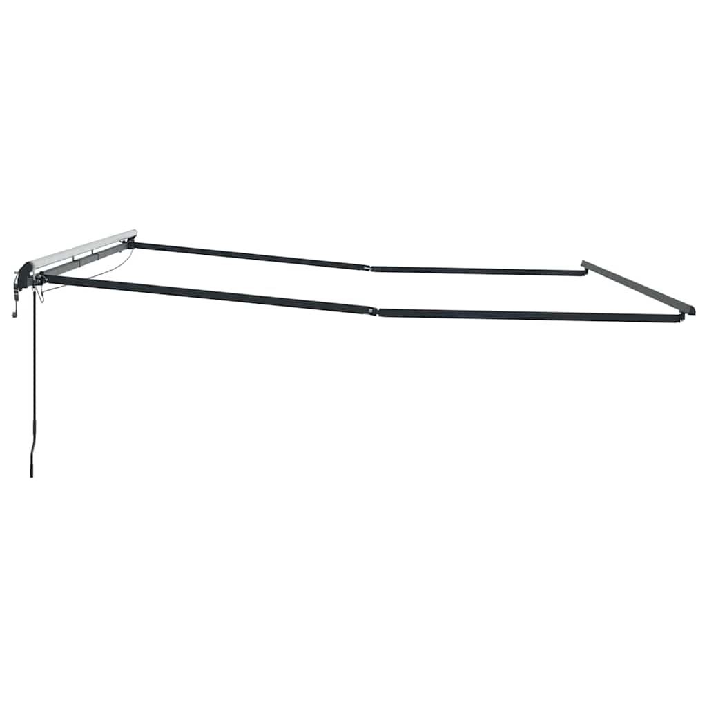 Zijde Frame Antraciet 400 × 350 cm Aluminium