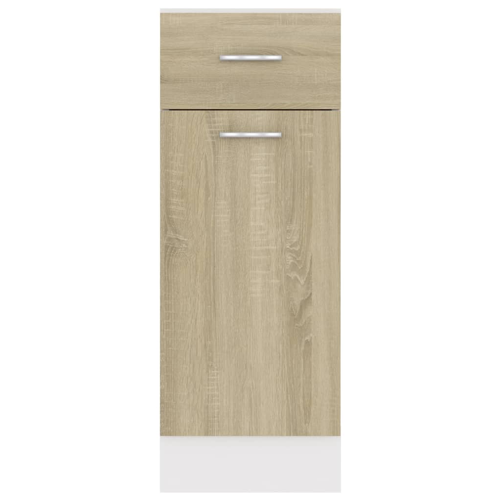 Onderkast met lade Lyon 30x46x81,5 cm bewerkt hout sonoma eiken is nu te koop bij PeponiXL, paradijselijk wonen!