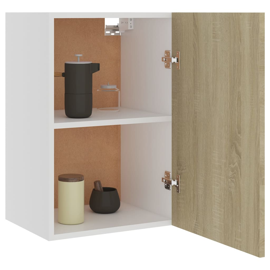 Bovenkast Lyon 39,5x31x60 cm bewerkt hout sonoma eikenkleurig is nu te koop bij PeponiXL, paradijselijk wonen!