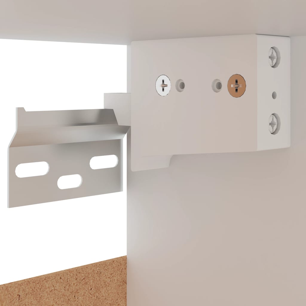 Hangkast 50x31x60 cm bewerkt hout sonoma eikenkleurig is nu te koop bij PeponiXL, paradijselijk wonen!