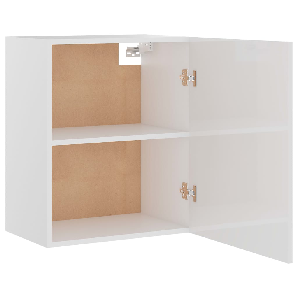 Bovenkast Lyon 50x31x60 cm bewerkt hout hoogglans wit is nu te koop bij PeponiXL, paradijselijk wonen!