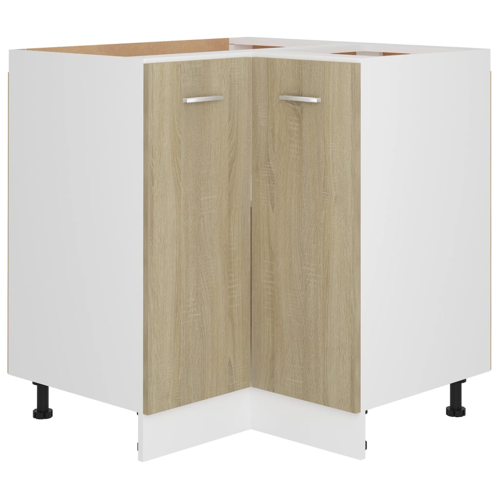 Hoekonderkast Lyon 75,5x75,5x81,5 cm sonoma eikenkleurig is nu te koop bij PeponiXL, paradijselijk wonen!