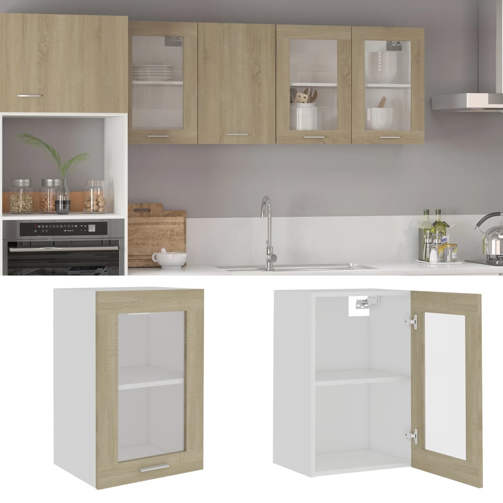 Bovenkast Lyon 40x31x60 cm bewerkt hout sonoma eikenkleurig is nu te koop bij PeponiXL, paradijselijk wonen!