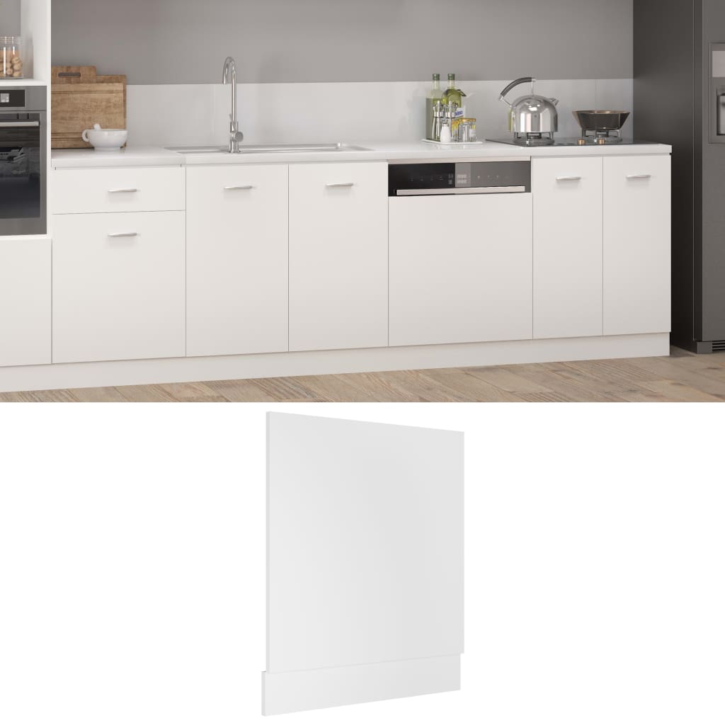 Vaatwasserpaneel Lyon 59,5x3x67 cm bewerkt hout wit is nu te koop bij PeponiXL, paradijselijk wonen!