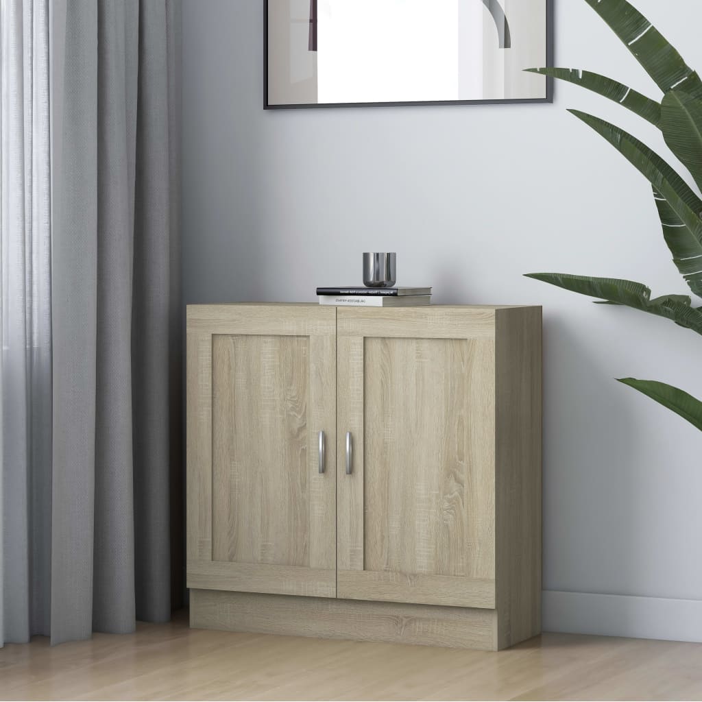 Boekenkast 82,5x30,5x80 cm bewerkt hout sonoma eikenkleurig is nu te koop bij PeponiXL, paradijselijk wonen!