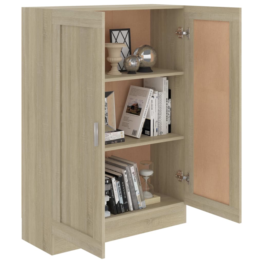 Boekenkast 82,5x30,5x115 cm spaanplaat sonoma eikenkleurig is nu te koop bij PeponiXL, paradijselijk wonen!