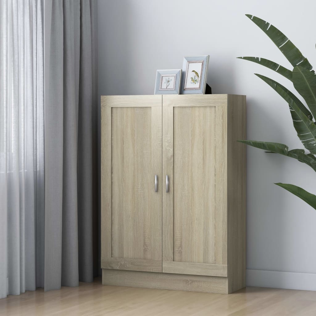 Boekenkast 82,5x30,5x115 cm spaanplaat sonoma eikenkleurig is nu te koop bij PeponiXL, paradijselijk wonen!
